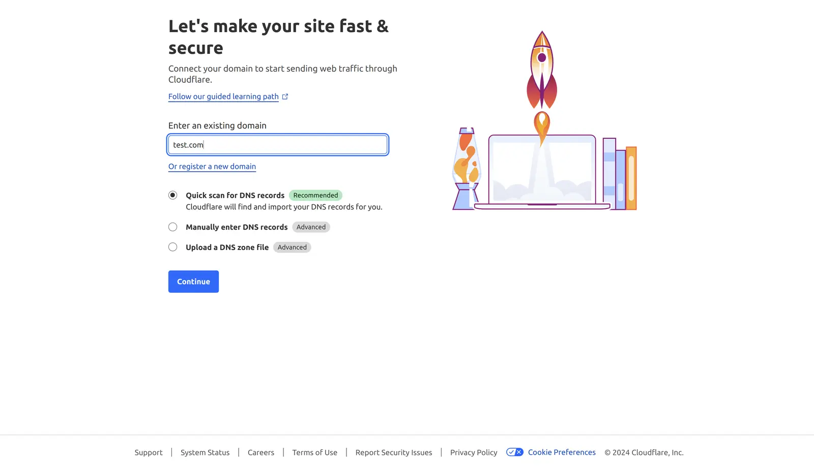Step 2: Register for a Cloudflare or AWS Account