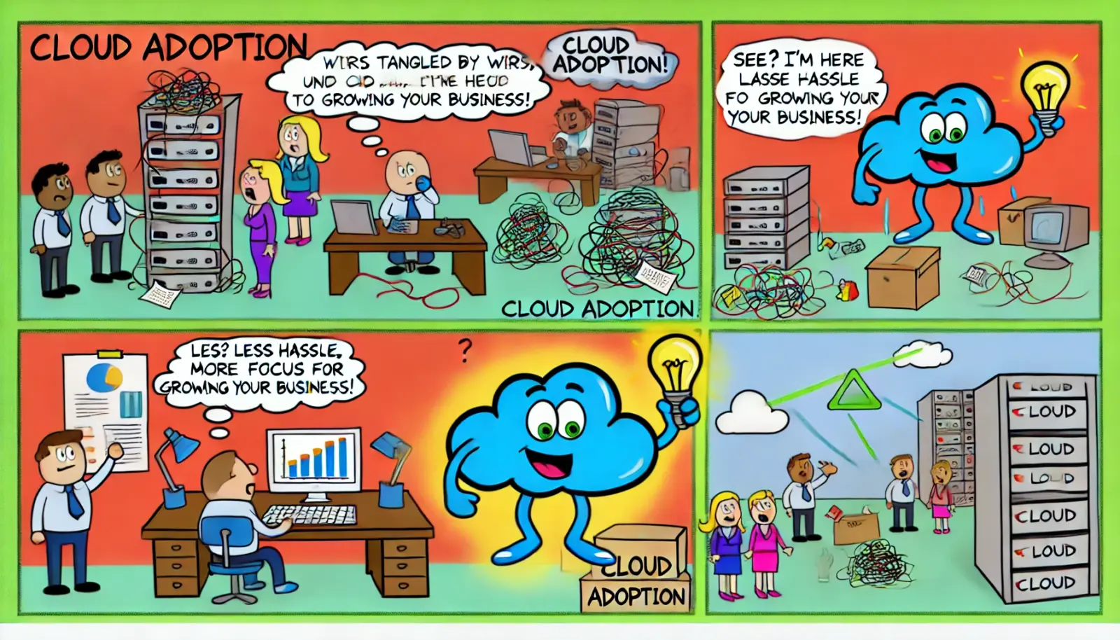Businesses scaling their operations by adopting cloud
