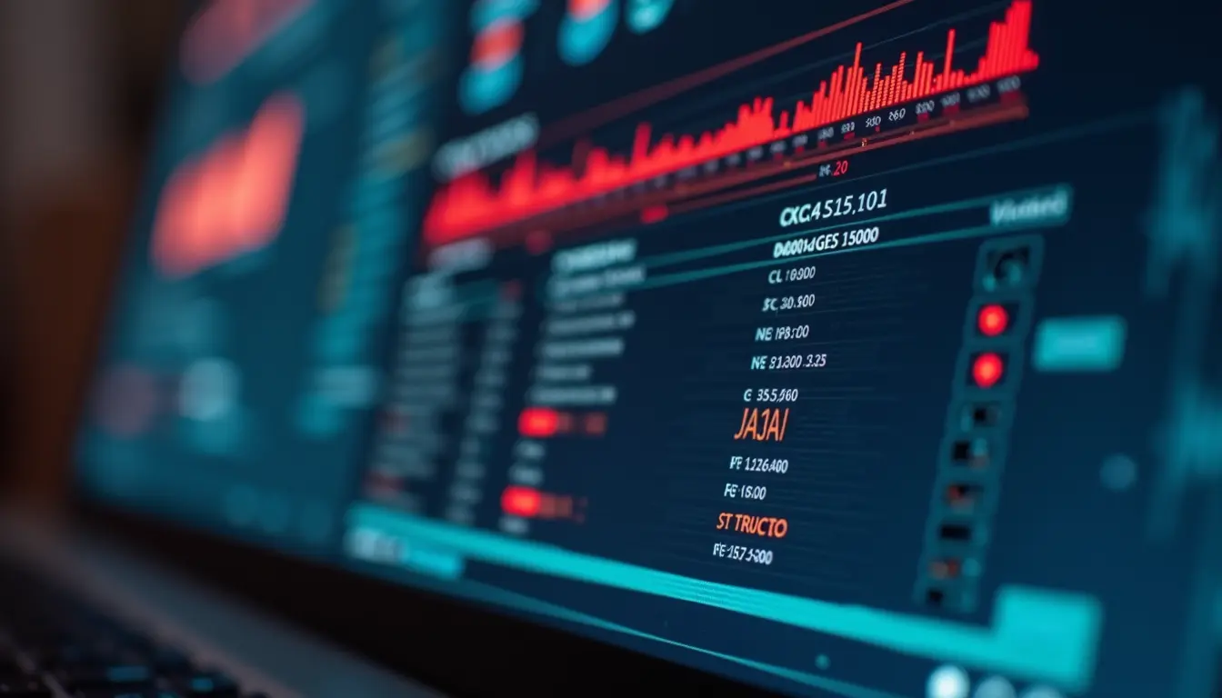 Close-up view of a security dashboard showing vulnerability scan results